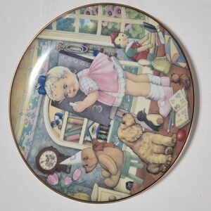 Carol Lawson 1982 Collectible Teacher's Pet Plate 24K Gold Trim Franklin